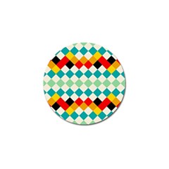 Rhombus Pattern                                                              			golf Ball Marker by LalyLauraFLM