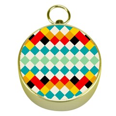 Rhombus Pattern                                                              			gold Compass by LalyLauraFLM