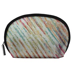 Diagonal Stripes Painting                                                               Accessory Pouch by LalyLauraFLM