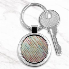 Diagonal Stripes Painting                                                               			key Chain (round) by LalyLauraFLM