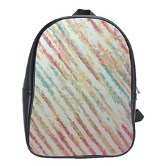 Diagonal Stripes Painting                                                               			school Bag (large) by LalyLauraFLM