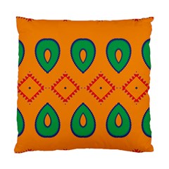 Rhombus And Leaves                                                                	standard Cushion Case (two Sides) by LalyLauraFLM