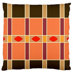 Shapes And Stripes                                                                 	large Flano Cushion Case (two Sides)