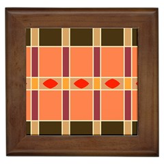 Shapes And Stripes                                                                 			framed Tile by LalyLauraFLM