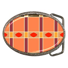 Shapes And Stripes                                                                 			belt Buckle by LalyLauraFLM