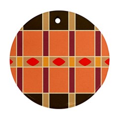 Shapes And Stripes                                                                 			ornament (round) by LalyLauraFLM