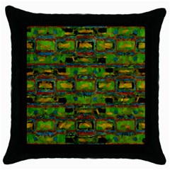 Paint Bricks                                                                 			throw Pillow Case (black) by LalyLauraFLM