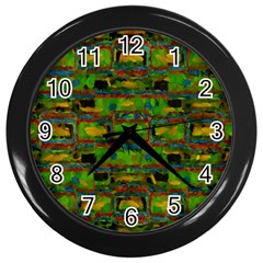 Paint bricks                                                                 			Wall Clock (Black)