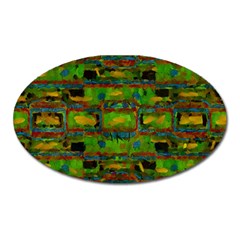 Paint Bricks                                                                 			magnet (oval) by LalyLauraFLM