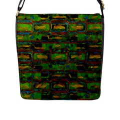 Paint bricks                                                                 			Flap Closure Messenger Bag (L)