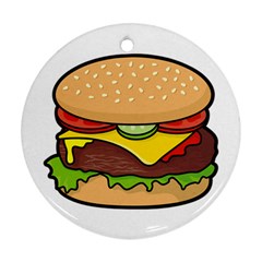 Cheeseburger Ornament (round)  by sifis