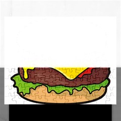 Cheeseburger Rectangular Jigsaw Puzzl