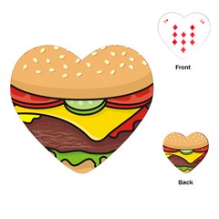 Cheeseburger Playing Cards (heart) 