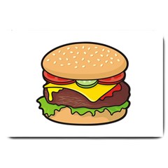 Cheeseburger Large Doormat  by sifis