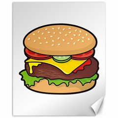 Cheeseburger Canvas 11  X 14   by sifis