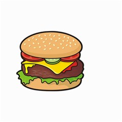 Cheeseburger Small Garden Flag (two Sides)