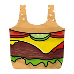 Cheeseburger Full Print Recycle Bags (l) 