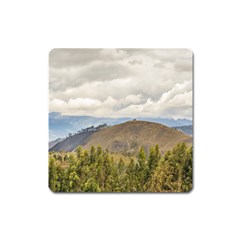 Ecuadorian Landscape At Chimborazo Province Square Magnet by dflcprints