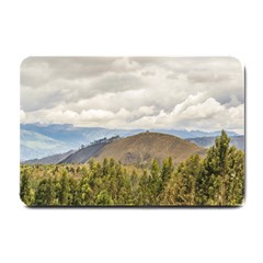 Ecuadorian Landscape At Chimborazo Province Small Doormat  by dflcprints