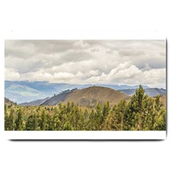 Ecuadorian Landscape At Chimborazo Province Large Doormat  by dflcprints