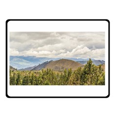 Ecuadorian Landscape At Chimborazo Province Double Sided Fleece Blanket (small)  by dflcprints