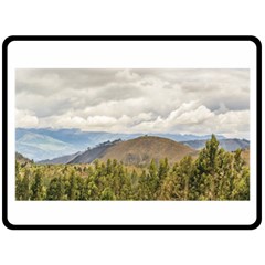 Ecuadorian Landscape At Chimborazo Province Double Sided Fleece Blanket (large) 