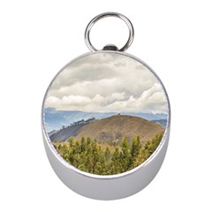 Ecuadorian Landscape At Chimborazo Province Mini Silver Compasses