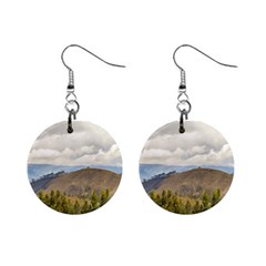 Ecuadorian Landscape At Chimborazo Province Mini Button Earrings by dflcprints