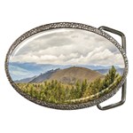 Ecuadorian Landscape At Chimborazo Province Belt Buckles Front