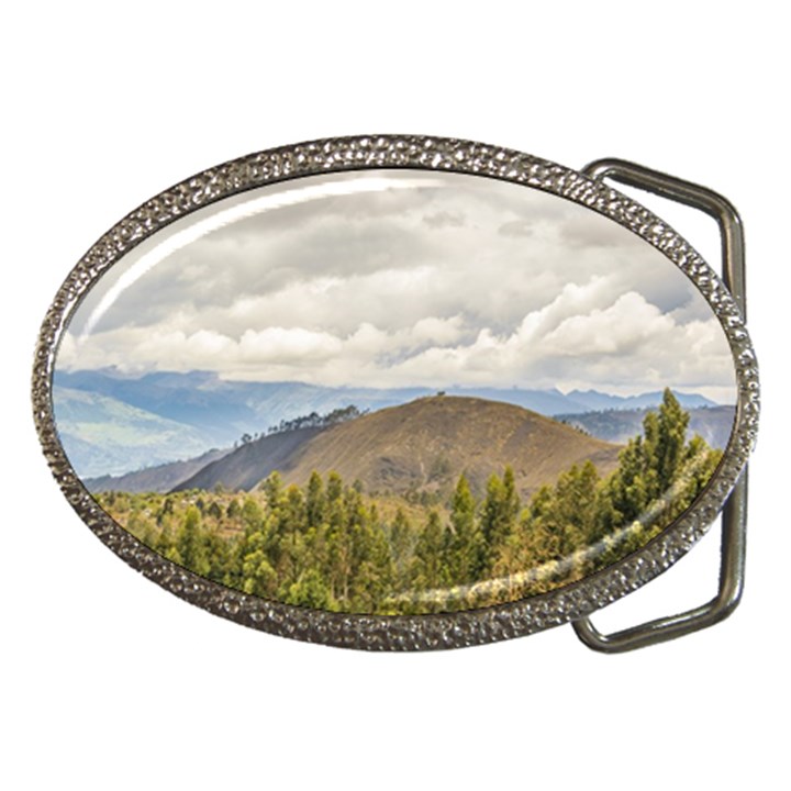 Ecuadorian Landscape At Chimborazo Province Belt Buckles