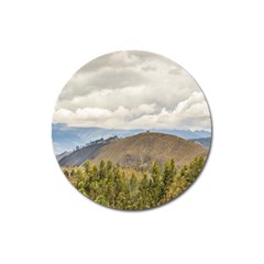 Ecuadorian Landscape At Chimborazo Province Magnet 3  (round) by dflcprints