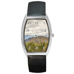 Ecuadorian Landscape At Chimborazo Province Barrel Style Metal Watch by dflcprints