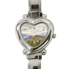 Ecuadorian Landscape At Chimborazo Province Heart Italian Charm Watch by dflcprints