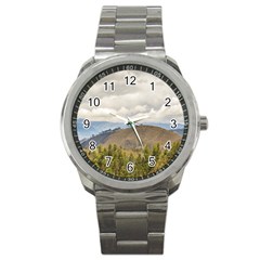 Ecuadorian Landscape At Chimborazo Province Sport Metal Watch by dflcprints