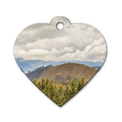 Ecuadorian Landscape At Chimborazo Province Dog Tag Heart (one Side) by dflcprints