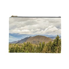 Ecuadorian Landscape At Chimborazo Province Cosmetic Bag (large)  by dflcprints