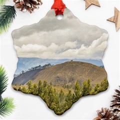 Ecuadorian Landscape At Chimborazo Province Ornament (snowflake)  by dflcprints