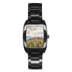 Ecuadorian Landscape At Chimborazo Province Stainless Steel Barrel Watch by dflcprints