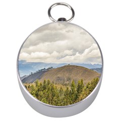 Ecuadorian Landscape At Chimborazo Province Silver Compasses by dflcprints