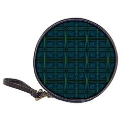 Dark Blue Teal Mod Circles Classic 20-cd Wallets by BrightVibesDesign