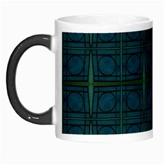 Dark Blue Teal Mod Circles Morph Mugs by BrightVibesDesign