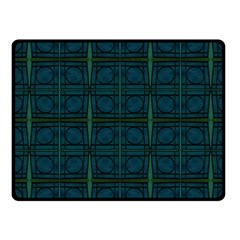 Dark Blue Teal Mod Circles Fleece Blanket (small) by BrightVibesDesign