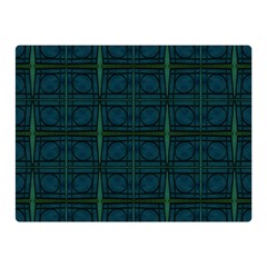 Dark Blue Teal Mod Circles Double Sided Flano Blanket (mini) 