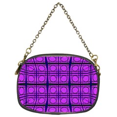 Bright Pink Mod Circles Chain Purses (two Sides)  by BrightVibesDesign