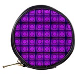 Bright Pink Mod Circles Mini Makeup Bags Back