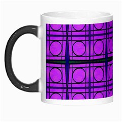 Bright Pink Mod Circles Morph Mugs by BrightVibesDesign