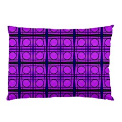 Bright Pink Mod Circles Pillow Case