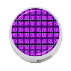 Bright Pink Mod Circles 4-port Usb Hub (two Sides)  by BrightVibesDesign