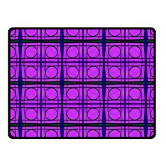 Bright Pink Mod Circles Fleece Blanket (small)