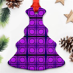 Bright Pink Mod Circles Ornament (christmas Tree)